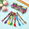 6Bundles Polyester Embroidery Floss OCOR-YW0001-25G-4