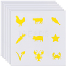 PVC Plastic Self-Adhesive Stickers STIC-WH20002-04B-1