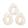 Natural Sea White Shell Pendants SHEL-D079-03-1