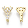 Brass Micro Pave Cubic Zirconia Charms X-KK-T060-05-Y-G-NF-2