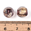 Handmade Gold Foil Glass Beads LAMP-C004-03H-3