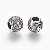 316 Surgical Stainless Steel European Beads STAS-P212-18P-05-1