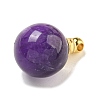 Natural Amethyst Perfume Bottle Pendants G-K338-22G-08-2