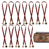 12Pcs Cowhide Leather Bookmarks AJEW-HY00012-1