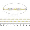 Rack Plating Brass Chains Micro Pave Cubic Zirconia AJEW-Q150-07G-02-2