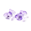 Transparent Spray Painted Glass Beads GLAA-I050-11B-2