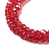 Electroplate Transparent Glass Beads Strands EGLA-A035-T3mm-A01-3