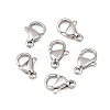 Non-Tarnish 316 Surgical Stainless Steel Lobster Claw Clasps X-STAS-316-FL10A-1
