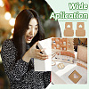 Square Kraft Paper Jewelry Storage Boxes CON-TAC0001-04B-8