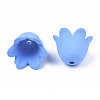 Rubberized Style Opaque Acrylic Bead Caps ACRP-T010-01A-3