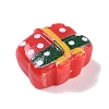 Opaque Christmas Theme Resin Cabochons RESI-H162-06D-2