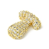 Rack Plating Brass Clear Cubic Zirconia Pendants KK-S378-01G-T-2