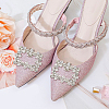 2 Styles Alloy Rhinestone Shoe Decorations FIND-GO0002-24-7