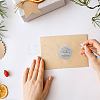 34 Sheets Silver Foil Embossed PET Picture Sticker DIY-WH0528-024-5