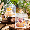 Foldable Transparent Plastic Single Cake Gift Packing Box CON-WH0084-42B-7