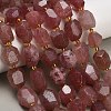 Natural Strawberry Quartz Beads Strands GG-CBA93B2-A01-01-1
