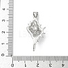 Brass Micro Pave Cubic Zirconia Pendants KK-P330-01C-P-3