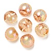 UV Plating Rainbow Iridescent Acrylic Beads OACR-G012-06G-1