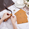 4Pcs Detachable PU Imitation Leather Bag Handle Wrap PURS-BBC0001-08B-4