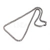 304 Stainless Steel Wheat Chain Jewelry Sets For Men SJEW-O032-04P-3