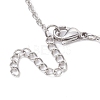 304 Stainless Steel Dolphin Link Anklets with Cable Chains AJEW-AN00569-4