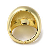 Rack Plating Brass Open Cuff Rings RJEW-K249-17G-3