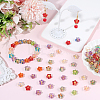 100Pcs Electroplate and Golden Metal Enlaced Glass Beads EGLA-PA0001-36-4