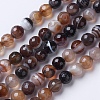 Natural Striped Agate/Banded Agate Beads Strands G-G753-05-8mm-1