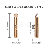   Brass Slide On End Clasp Tubes KK-PH0036-34-2