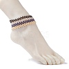 Glass Seed Beads Braided Anklets Set for Women AJEW-AN00465-3