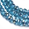 Electroplate Glass Faceted Rondelle Beads Strands EGLA-D020-3x2mm-43-3