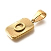 304 Stainless Steel Pendants STAS-S161-01O-G-2