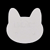 100Pcs Cat Head Shape Paper Jewelry Earring Display Cards AJEW-Z021-03A-3