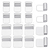 18Pcs 2 Styles Rack Plating Brass Glue-on Flat Pad Bails KK-AR0001-80C-1