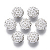 Polymer Clay Rhinestone Shank Buttons RB-S055-44A-1