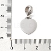 304 Stainless Steel European Dangle Charms OPDL-L013-38E-3
