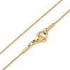 Ion Plating(IP) 304 Stainless Steel Boston Chain Necklaces X-STAS-O053-15G-01-2