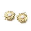Natural White Jade Boho Pendants STAS-U027-07G-03-2