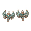 Halloween Alloy Bat Links Connector Charms PALLOY-D313-02-1