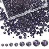 8 Strands 4 Size Transparent Glass Beads Strands EGLA-YW0003-10B-1