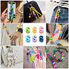 20Pcs UV Plating Opaque Acrylic European Beads OACR-TADJ0001-16S-6