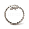 304 Stainless Steel Open Cuff Ring RJEW-C068-01C-P-3