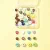 40Pcs Handmade Fancy Antique Glazed Porcelain Beads PORC-FS0001-04-7
