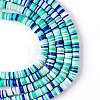 Handmade Polymer Clay Beads Strands CLAY-R089-6mm-T02B-14-6