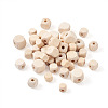 Craftdady 400Pcs 4 Style Natural Wooden Beads WOOD-CD0001-14-11