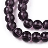 Transparent Glass Beads Strands GLAA-T032-T8mm-03-2