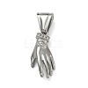 304 Stainless Steel Pendants STAS-D225-02P-1