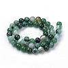 Natural Striped Agate/Banded Agate Beads Strands G-S259-04E-6mm-2