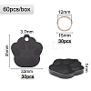 60Pcs 2 Style Aluminum Alloy Pendants ALUM-BC0001-63B-2