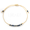 Natural Birthstone Braided Bead Bracelets for Women VA8051-9-1